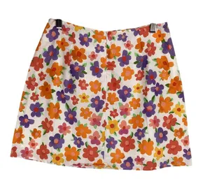 Peppermayo Spring Days Linen Mini Skirt Size‎ 4 NWT Blooming Floral Lined thumbnail 6