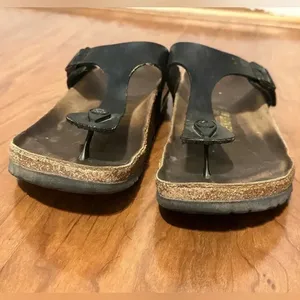 BIRKENSTOCK Gizeh Sandals Black Thong Flip Flops Women’s 39‎ thumbnail 2