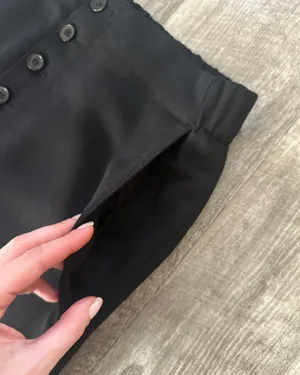 ZARA Buttoned Wool Wide Leg Pants Size S thumbnail 9