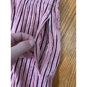 Halara High Waisted Straight Leg Crinkle Casual Pants Pockets Candy Pink M NWOT thumbnail 4