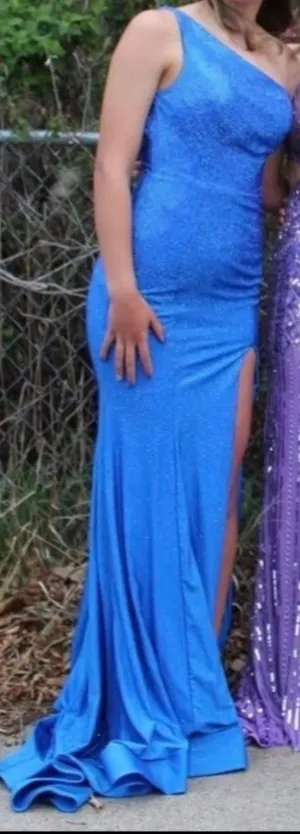 Sherri Hill 54958 Style Prom Dress Blue Diamond thumbnail 1