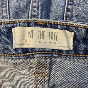 Free People Zipper Front Denim Mini Skirt Womens Size 24‎ Blue Festival thumbnail 2