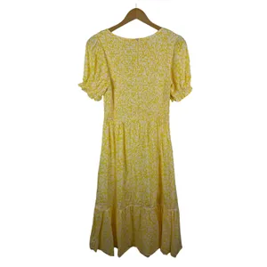 NWT Lost + Wander Sweet Summer Daze Midi Dress Small Yellow‎ Floral Cottagecore thumbnail 4