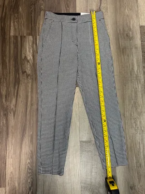 Express Black and White Houndstooth Pantsuit thumbnail 4