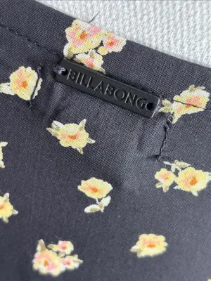 NWT Billabong Ocean Air Floral Maxi Wrap Skirt - Black / Yellow (Size Small) thumbnail 7