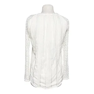 ANTHROPOLOGIE ONE SEPTEMBER Women’s Boho Ivory Sweater Knit Lave Top thumbnail 6