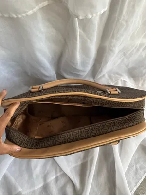 Cordan Leather Monogram Travel Bag Brown thumbnail 6