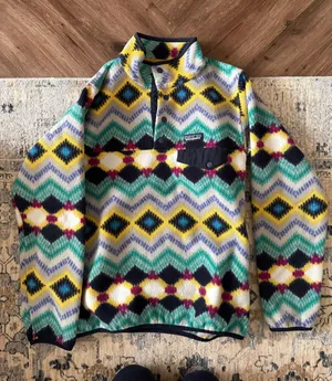 Patagonia Multicolor Chevron Fleece Pullover thumbnail 1