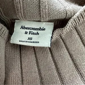 Abercrombie & Fitch Women’s Beige Long Sleeve Ribbed Knit Bodycon Dress Size XS thumbnail 3