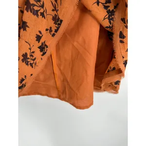 Urban Outfitters Kimchi Blue Orange Floral Cinderdrea‎ Frock Mini Dress Womens M thumbnail 8