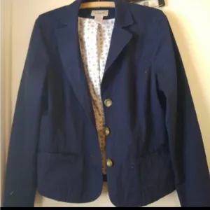 LL‎ bean navy blazer jacket 12 Blue thumbnail 1