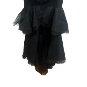 NEW NWT Michael Costello X Revolve Alai Strapless Tulle Maxi Gown In Black thumbnail 7