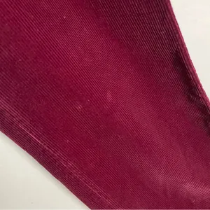 Corduroy Pants Burgundy Dark Red‎ Straight Leg Women High Waisted Rise Pockets thumbnail 8