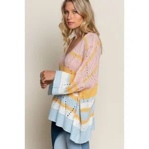 ✨POL Loose Knit Oversized Striped Sz Medium Sweater✨ thumbnail 3