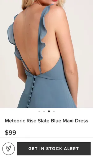 Lulus Slate Blue Maxi Formal Dress thumbnail 2