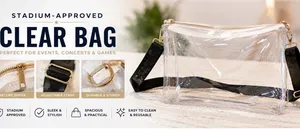Clear White Crossbody Bag Rectangle Solid Zipper Detachable Strap Gold Hardware thumbnail 1