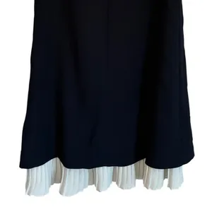 Nanette Lepore Navy Blue‎ Shift Dress Lace Peter Pan Collar Pleated Hem Womens 4 thumbnail 7