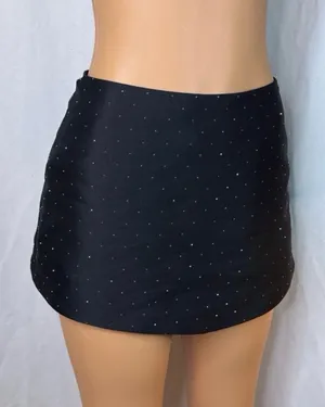 Black rhinestone mini skort Size M thumbnail 1