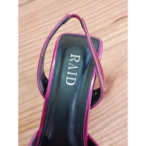 RAID Martini Metallic Pink Bow Pointed Toe Slingback Heels Shoes Size 8 US thumbnail 9