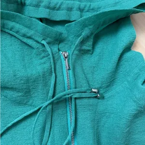 For Me FM2050 Green Lightweight Oversized Boxy Cut Full Zip Hoodie One Size thumbnail 4