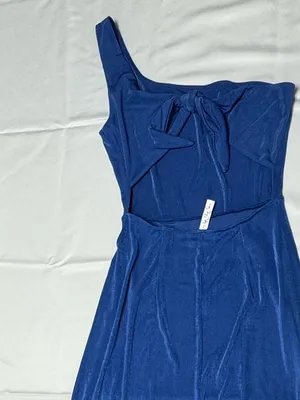 Lucy in the Sky - Blue One Shoulder Maxi Dress -Size XS‎ - NEW Without Tags. thumbnail 11