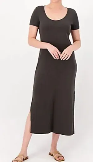 NWT Barefoot Dreams Malibu Collection Organic Cotton Ribbed Dress thumbnail 1