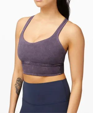 LULULEMON Free To Be Sports Bra Midnight‎ Orchid Sz 6 thumbnail 1
