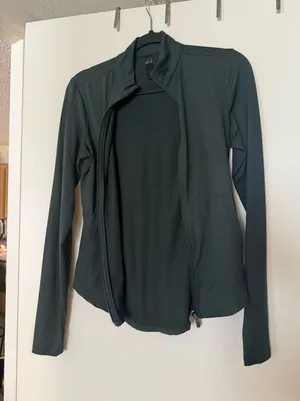 Zip up athletic jacket Green Size XS thumbnail 1