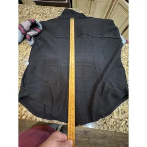 Free People Jacket Baja Black Stripe Sleeve Tweed We The Free Size Small Women thumbnail 9