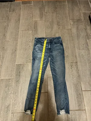 American Eagle Outfitters Women's Dark Wash Ankle Jeans - Blue - size 8 thumbnail 6