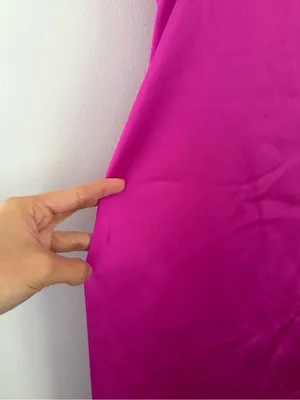 Tarik Ediz US 14 51147 Asymmetrical Bodice Slit Gown Fuchsia Pink Evening Party thumbnail 8