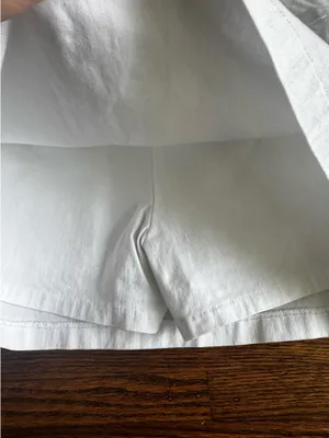 White Mini Skirt Size 4 petite thumbnail 4