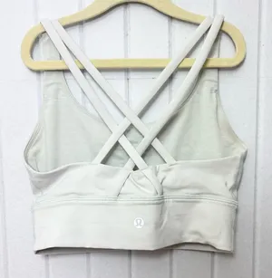 Lululemon Strappy Back Crop‎ Sports Bra Top Yoga Size 4 thumbnail 1