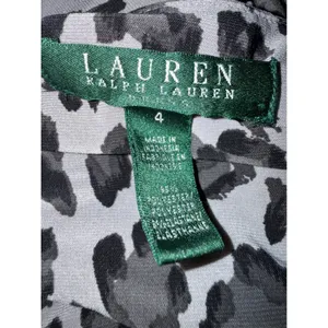 Lauren Ralph Lauren Grey Leopard y2k Ruched Sheath Dress 4 classic elegant boho thumbnail 5