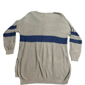 💙 Southern Shirt Company Striped Sweater 🤍‎ Women’s M Gray & Blue Knit 💙 thumbnail 2