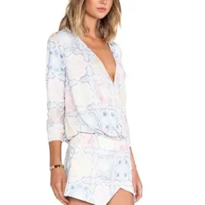 For Love And Lemons ole pastel print mosaic top and skirt set thumbnail 8