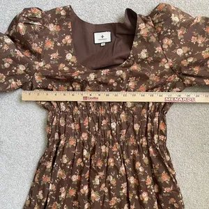 Tuckernuck Rosewood Chintz Marlena Floral Brown Boho Midi Dress Size Medium thumbnail 10