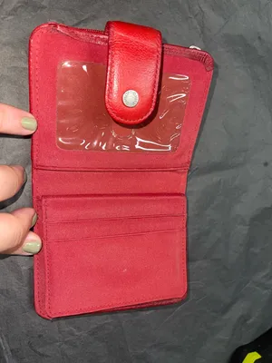 Options Red Genuine Leather Snap Wallet thumbnail 3