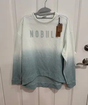 NOBULL Mint-to-Teal Ombre Crewneck Sweatshirt thumbnail 1