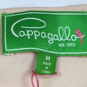 Pappagallo Womens Sand Beige 100% Linen Embroidered Beaded Tunic Top Size M NEW thumbnail 4