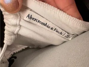 Abercrombie & Fitch White Open Back Button Front Maxi Dress thumbnail 9