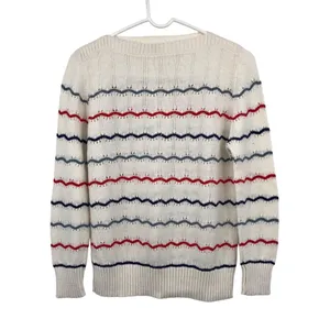 Vintage Boat Neck Sweater Womens M? Used thumbnail 11