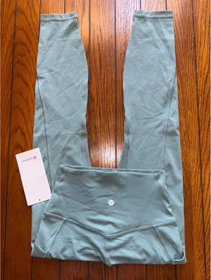 Lululemon Align With Pockets High-Rise 25” Tidal Teal Size 4 NWT thumbnail 1