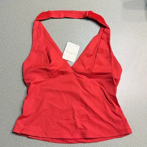 Intimately Free People Still Here Halter Top in Red Size X Small Boho Chic C15‎ thumbnail 4