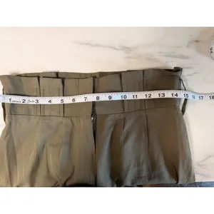 Tularosa Olive Green High Waisted Pleated Tapered Lyocell Pants Sz M thumbnail 8