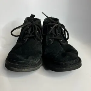 UGG black‎ suede Neumel chukka boots women's size 6 trendy cozy winter casual thumbnail 3