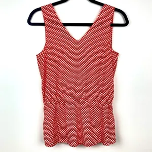 BANANA REPUBLIC Sleeveless Red & White Top - Size XS thumbnail 2