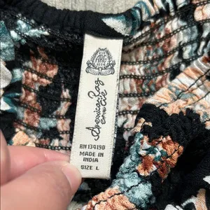American Rag Black Floral Jumpsuit thumbnail 2