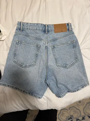 ZARA Denim Shorts High-Rise Mom Fit thumbnail 3