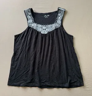 Vintage Willi Smith Embroidered Square Neck Tank thumbnail 1